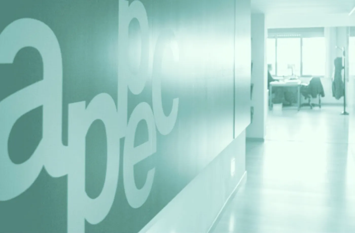 Passadís amb logo APPEC